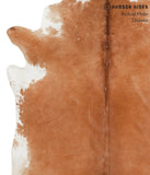 Brown and White Regular Cowhide Rug #40681