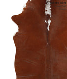 Brown and White Regular Cowhide Rug #40695