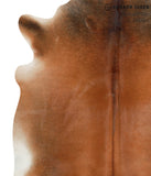 Brown with Red Cowhide Rug #40754