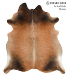 Brown with Red Cowhide Rug #40855