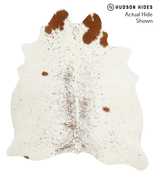 Brown and White Cowhide Rug #40871