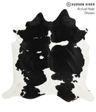 Black and White Cowhide Rug #40883