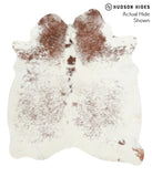 Salt and Pepper Brown Cowhide Rug #40890