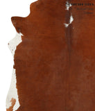 Brown and White Regular Cowhide Rug #40891