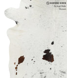 Salt and Pepper Black Cowhide Rug #40897