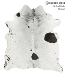 Salt and Pepper Black Cowhide Rug #40989