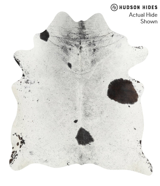 Salt and Pepper Black Cowhide Rug #40989