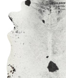 Salt and Pepper Black Cowhide Rug #40989