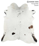 Salt and Pepper Black Cowhide Rug #41072
