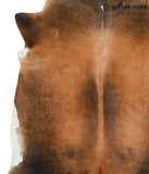 Brown with Red Cowhide Rug #41098