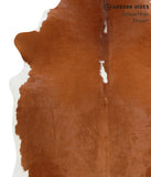 Brown and White Regular Cowhide Rug #41174