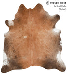 Brown with Red Cowhide Rug #41272