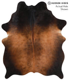 Brown with Red Cowhide Rug #41275
