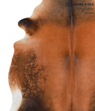 Brown with Red Cowhide Rug #41295