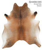 Brown with Red Cowhide Rug #41309