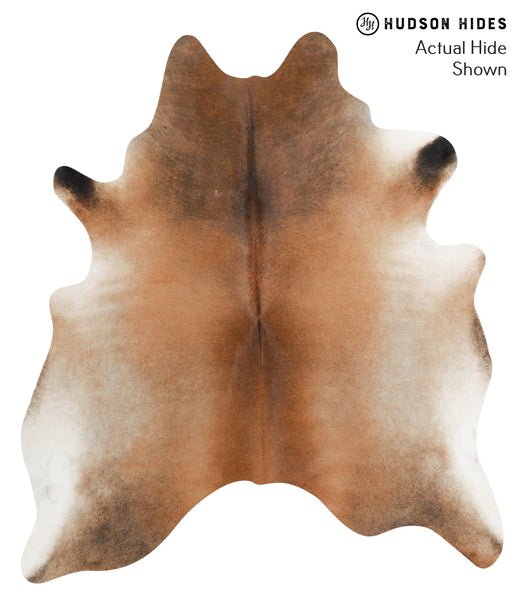 Brown with Red Cowhide Rug #41309