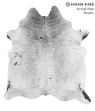 Salt and Pepper Black Cowhide Rug #41419