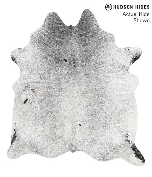 Salt and Pepper Black Cowhide Rug #41419