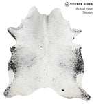 Salt and Pepper Black Cowhide Rug #41529