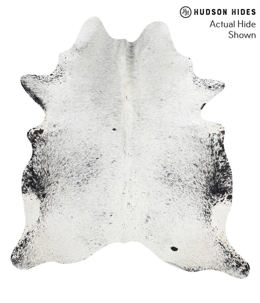 Salt and Pepper Black Cowhide Rug #41529