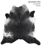 Salt and Pepper Black Cowhide Rug #41644