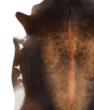 Brown with Red Cowhide Rug #41701