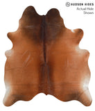 Brown with Red Cowhide Rug #41717