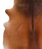 Brown with Red Cowhide Rug #41717