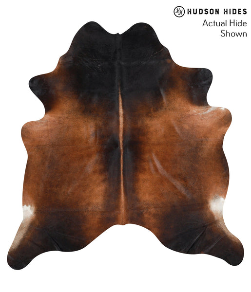 Brown with Red Cowhide Rug #41746
