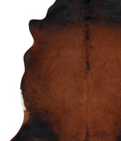 Brown with Red Cowhide Rug #41779