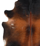 Brown with Red Cowhide Rug #41804