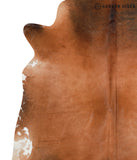 Brown with Red Cowhide Rug #41814