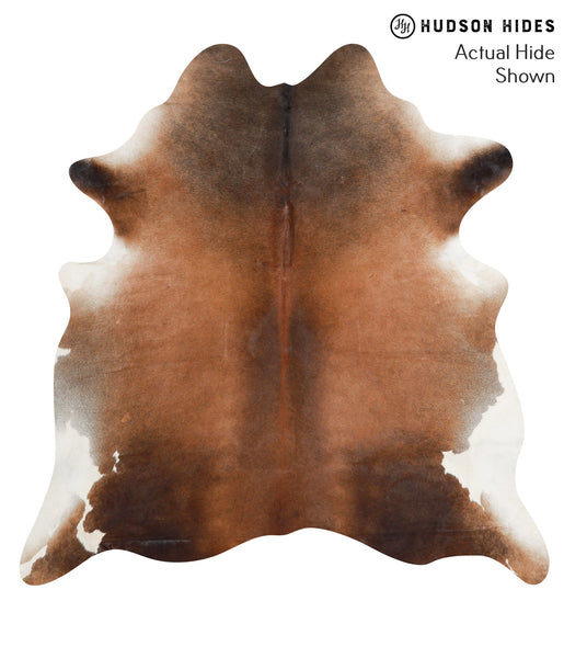 Brown with Red Cowhide Rug #41817