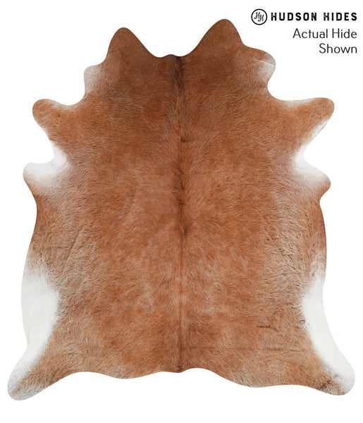 Brown with Red Cowhide Rug #41852