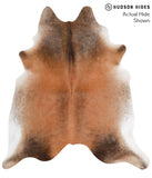 Brown with Red Cowhide Rug #41860