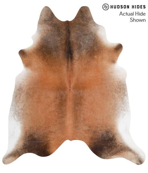 Brown with Red Cowhide Rug #41860