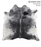 Salt and Pepper Black Cowhide Rug #41911