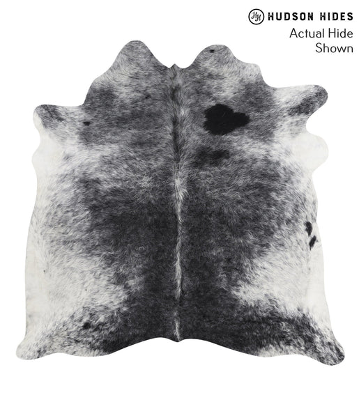 Salt and Pepper Black Cowhide Rug #41911