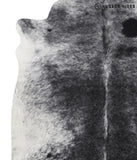 Salt and Pepper Black Cowhide Rug #41911