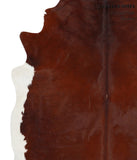 Brown and White Regular Cowhide Rug #41952