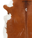 Brown and White Regular Cowhide Rug #41994