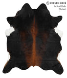 Chocolate and White Cowhide Rug #42033