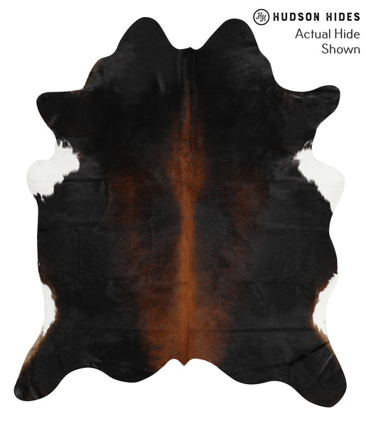 Chocolate and White Cowhide Rug #42033