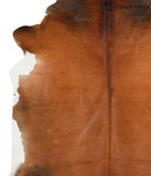 Brown with Red Cowhide Rug #42258