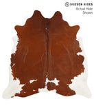 Brown and White Cowhide Rug #42267