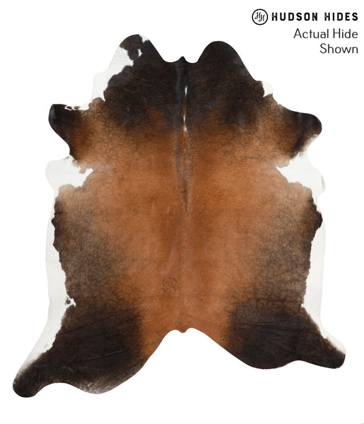 Brown with Red Cowhide Rug #42284