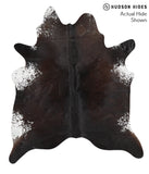 Salt and Pepper Black Cowhide Rug #42285