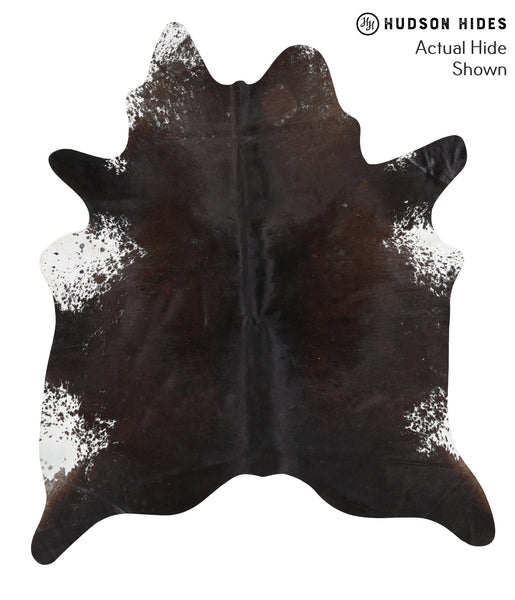 Salt and Pepper Black Cowhide Rug #42285
