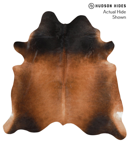 Brown with Red Cowhide Rug #42293