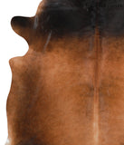 Brown with Red Cowhide Rug #42293